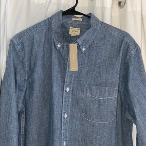 J crew jean button up shirt